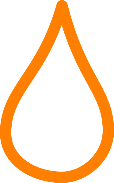 Orange Tear Drops (372x595), Png Download