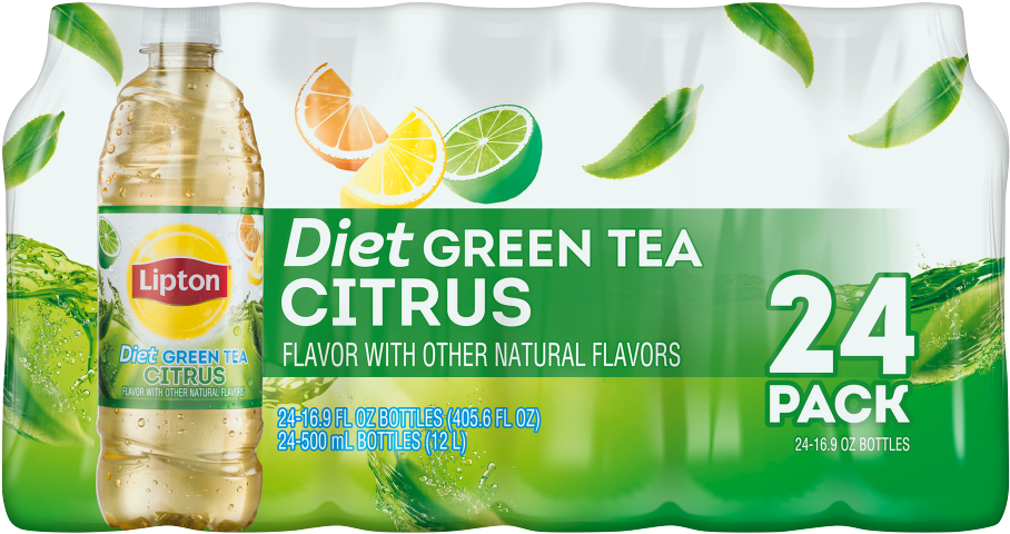 Iced Green Tea Citrus (985x985), Png Download
