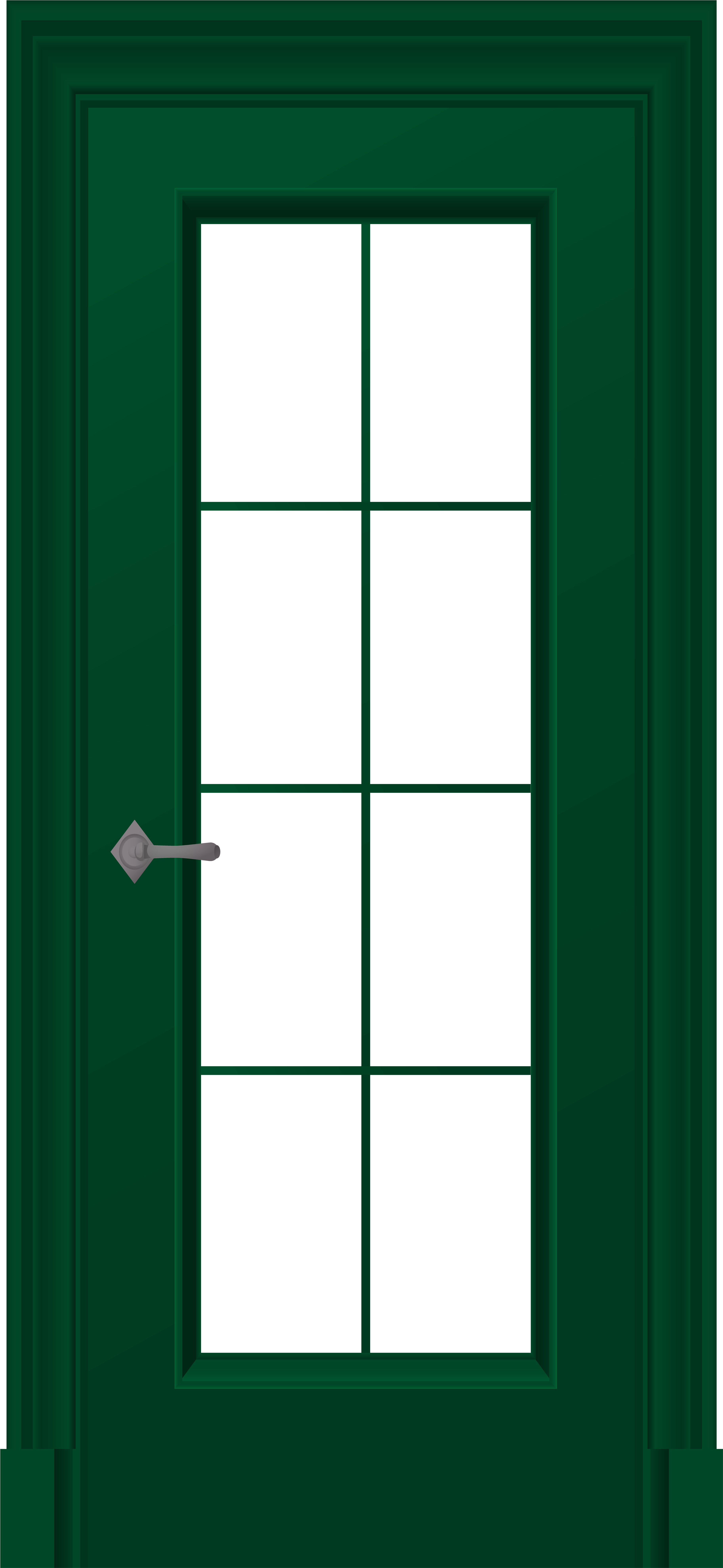 Green Door Png Clip Art - Green Door Png (3685x8000), Png Download