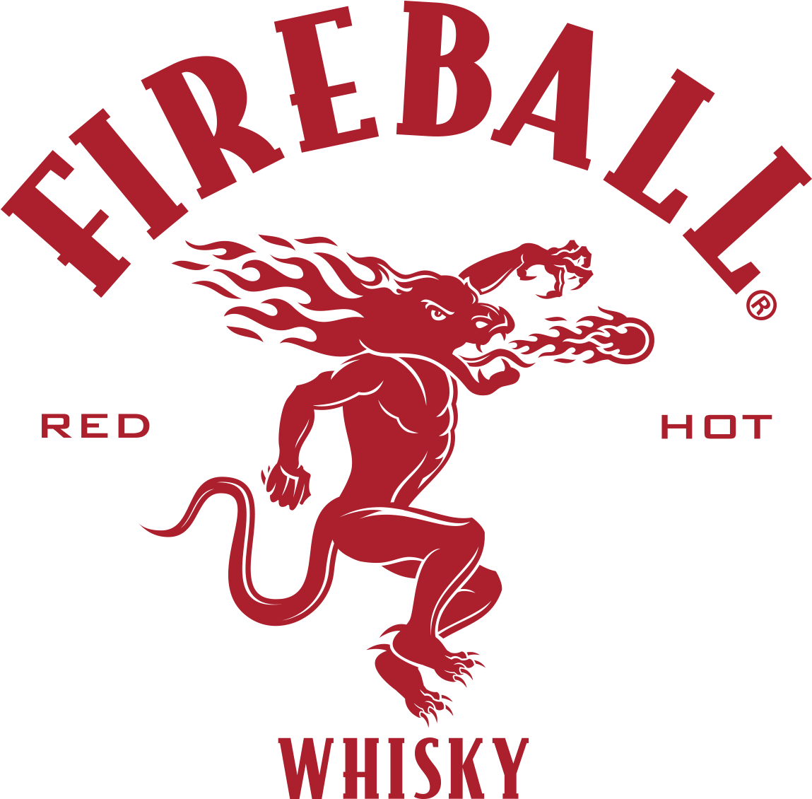 Pms Fireball Logo On A Transparent Background - Fireball Cinnamon Whiskey Logo (1200x1200), Png Download