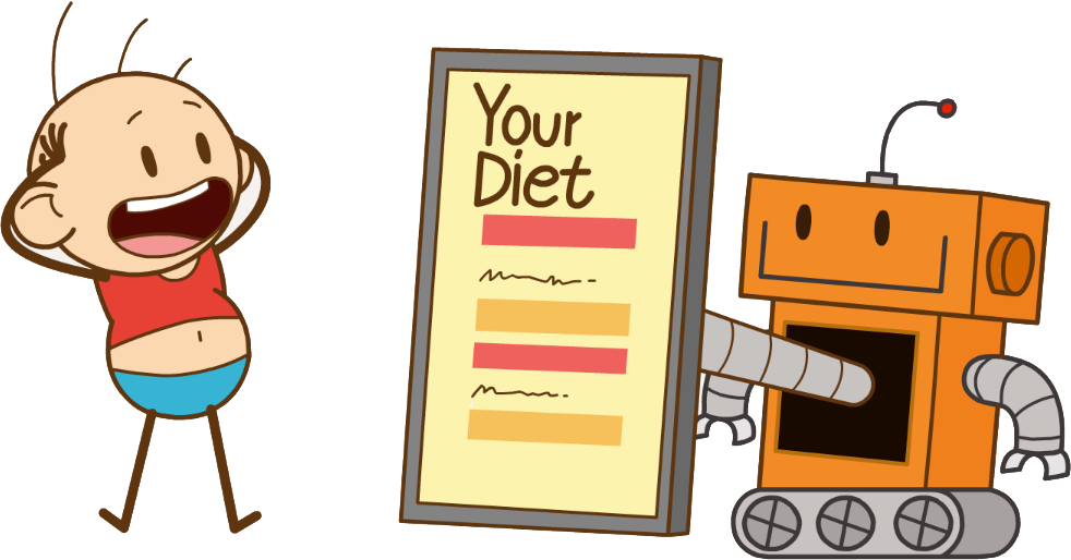 Make And Send Meal Plans Without Choosing Foods One - Diet Animation Png (982x514), Png Download