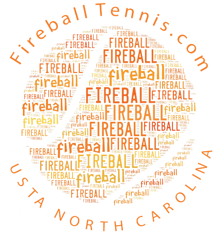 Fireball Tennis Is Played On A 60' Foot Tennis Court - North Carolina (441x480), Png Download