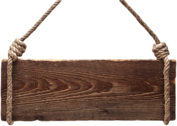 Piece Of Wood Plank Png - Hanging Wood Sign (605x432), Png Download