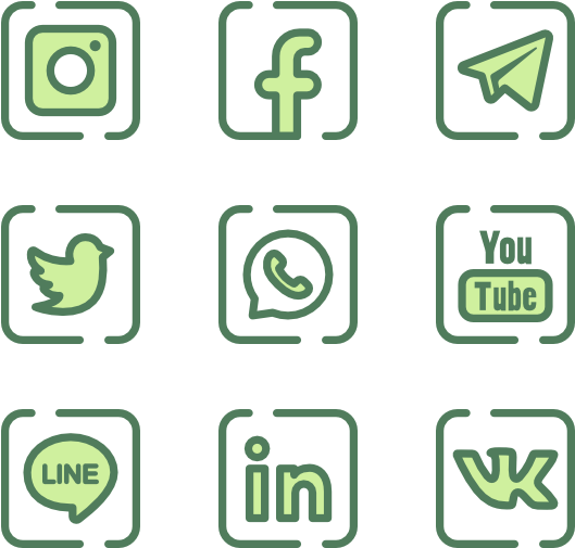Green - Icon Social Media Png Green (600x564), Png Download