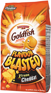 Goldfish Cracker Png - Flavor Blasted Goldfish (340x510), Png Download