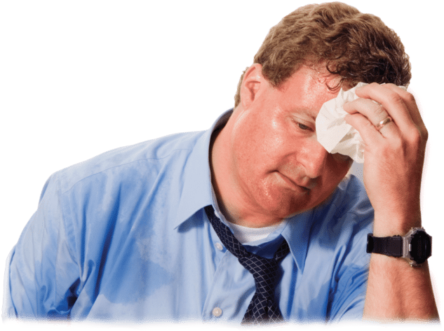 Excessive Perspiration - People Sweating (640x480), Png Download