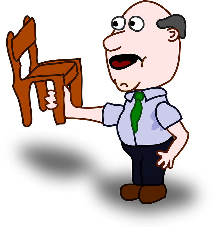How To Set Use Sweating Comic Character Svg Vector - No Work Is Done Example (564x598), Png Download