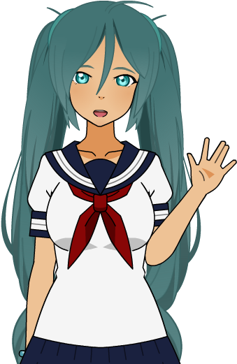 Nervous Gay Sweating For Kokona - Cartoon (406x529), Png Download