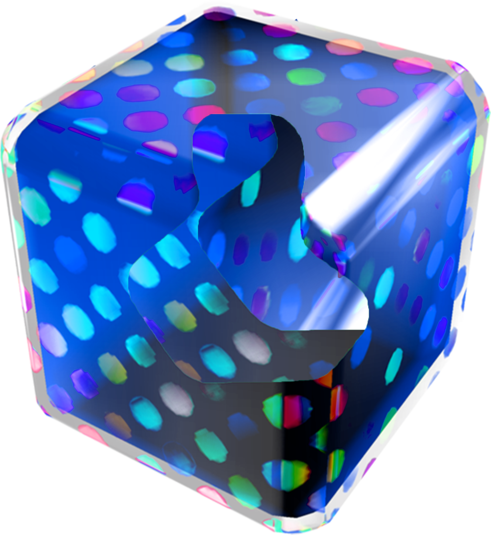 Download Empty Blue Fake Item Box Mario Kart Wii Items PNG Image with