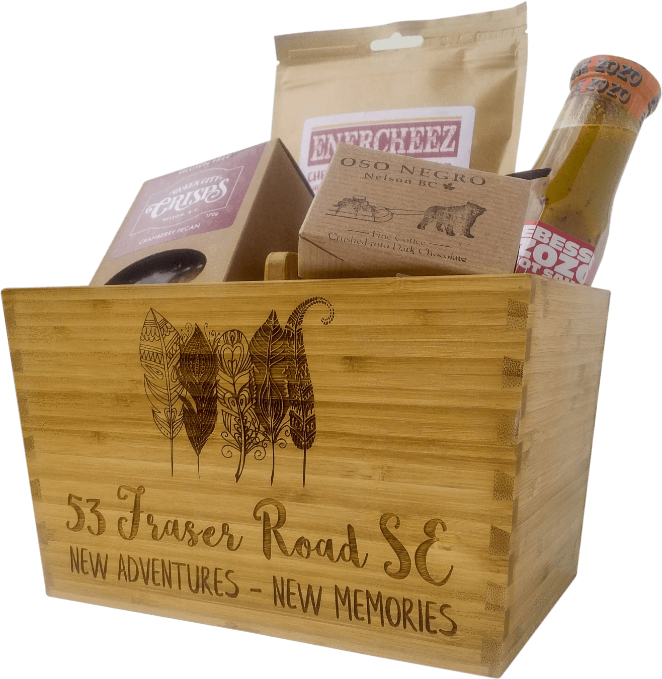 Deluxe Branded Wood Box - Box (1365x1365), Png Download