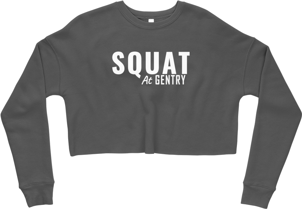 Squat Crop Sweatshirt (1000x1000), Png Download