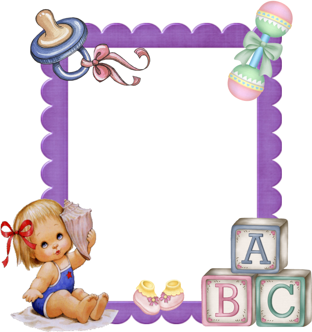 Ideas Png Download - Marco De Fotos De Beba (1042x1234), Png Download