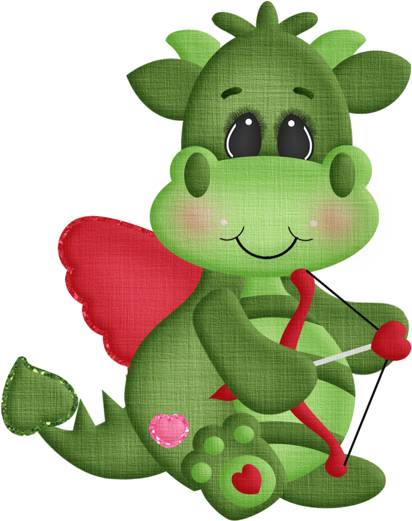 Cute Dragons, Clip Art Pictures, Burning Love - Clipart Etsy Dragão (812x1024), Png Download