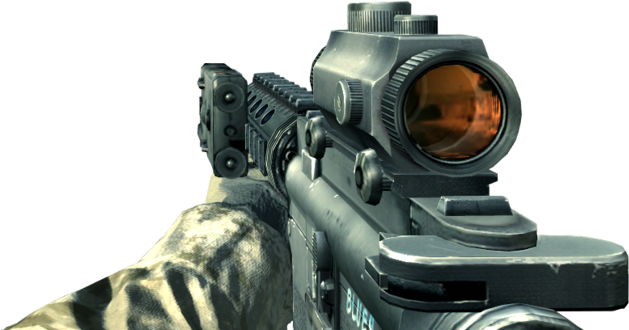 M4a1 Rds 4 - Modern Warfare 4 M4a1 (629x330), Png Download