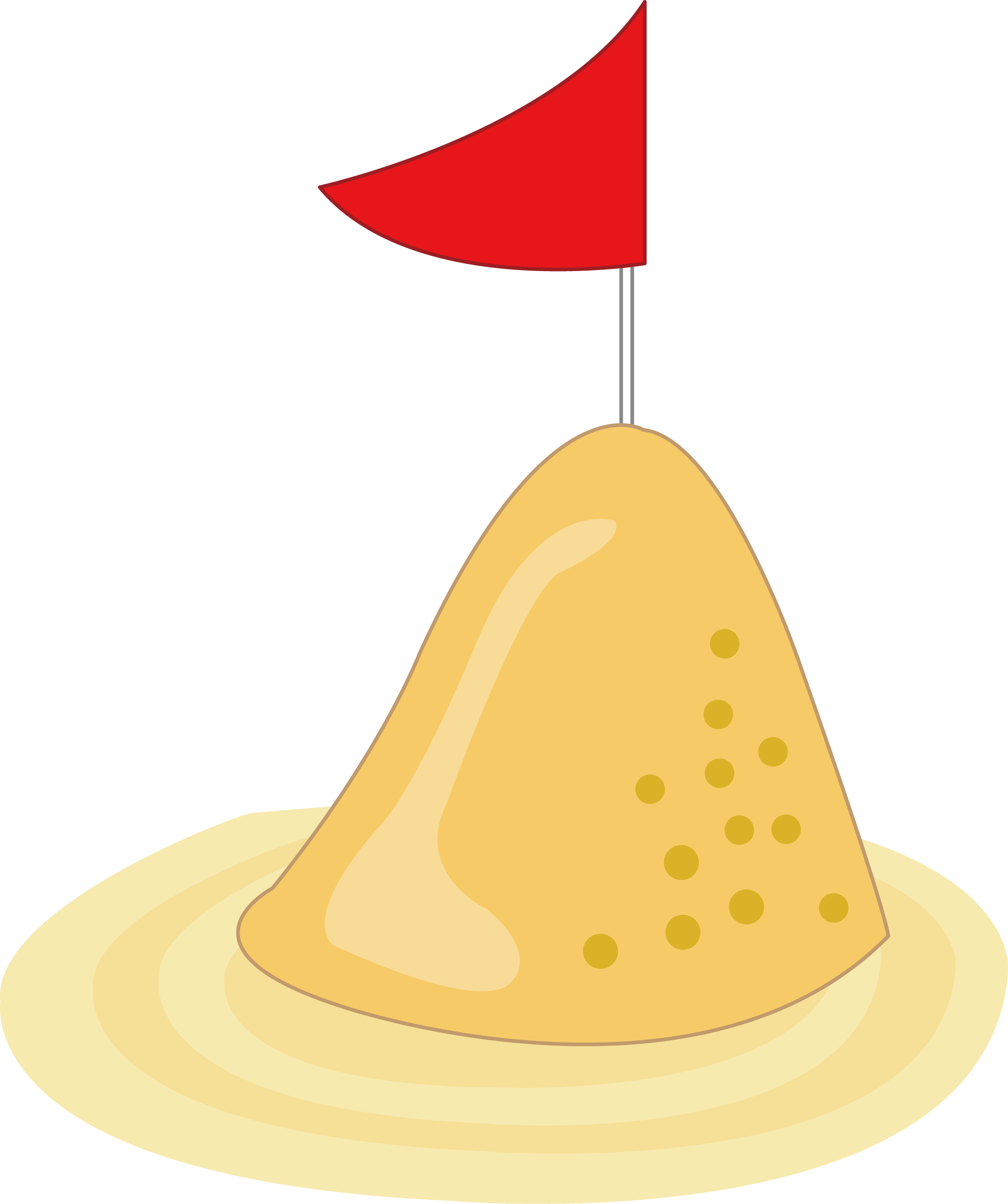 Sand Clip Art - Clip Art (2263x2705), Png Download