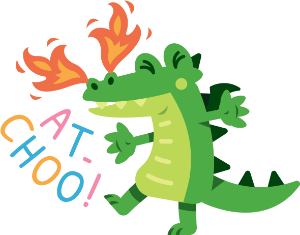 Cute Dancing Dragon - Clip Art (618x618), Png Download