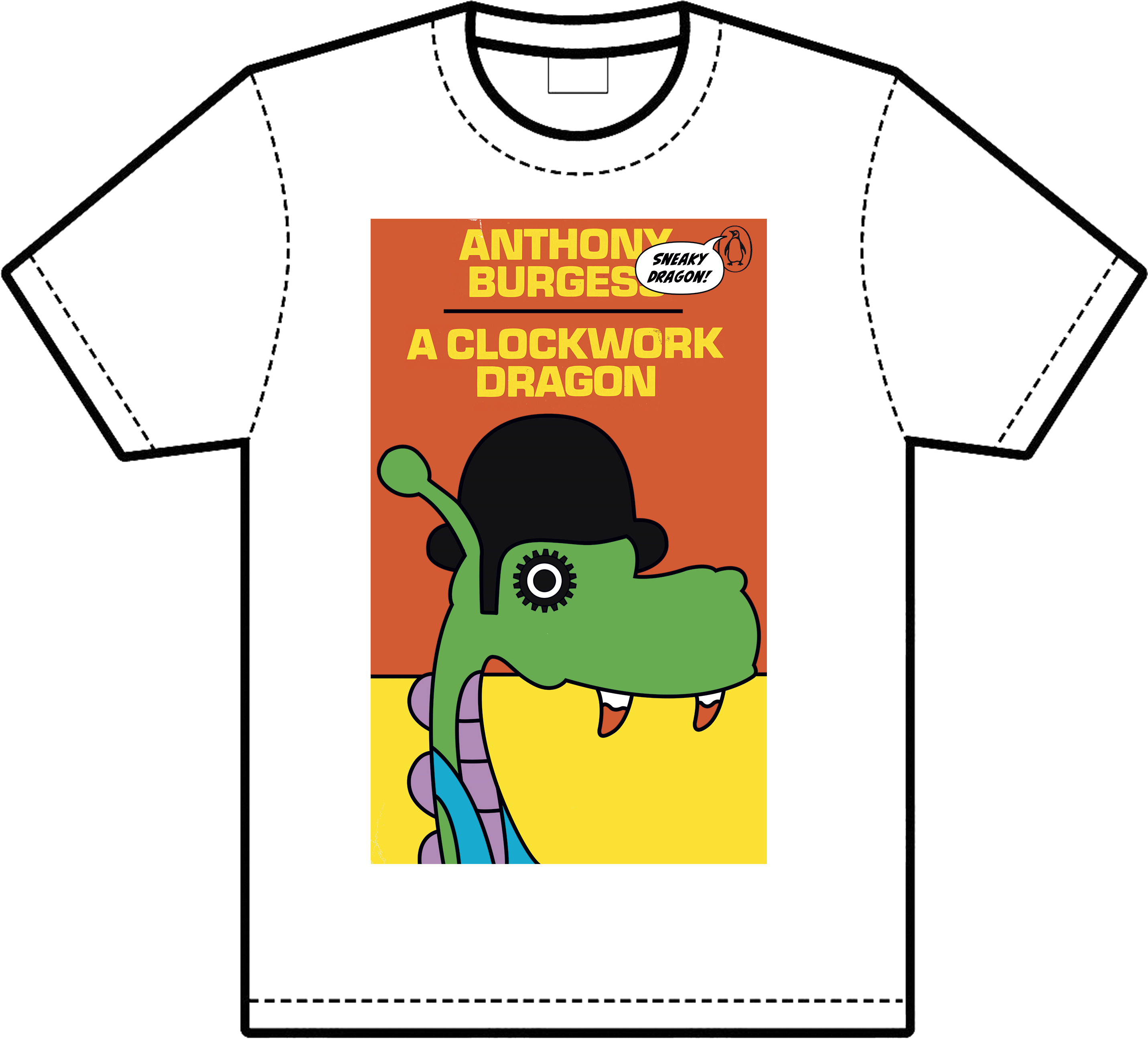 A Clockwork Dragon - T Shirt (3022x3063), Png Download