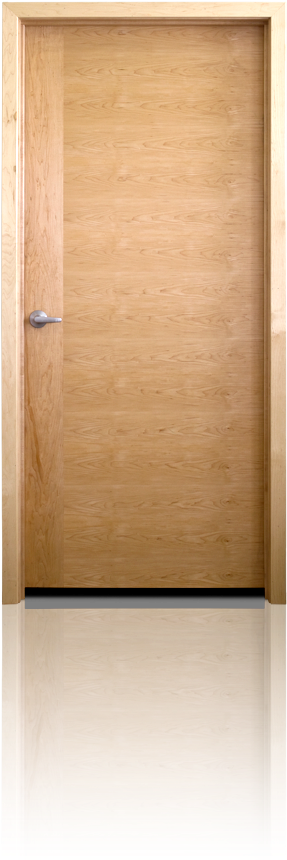 Surprising Plain Wood Door Plain Sliced White Maple - Door (600x900), Png Download