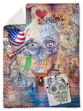 Murales Con E Collage Plush Blanket • Pixers® • We - Graffiti (400x400), Png Download