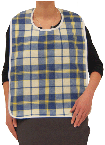 Buy Lifestyle Flannel Adult Feeding Bibs Online Used - Drive Medical Flannel Bib (500x500), Png Download