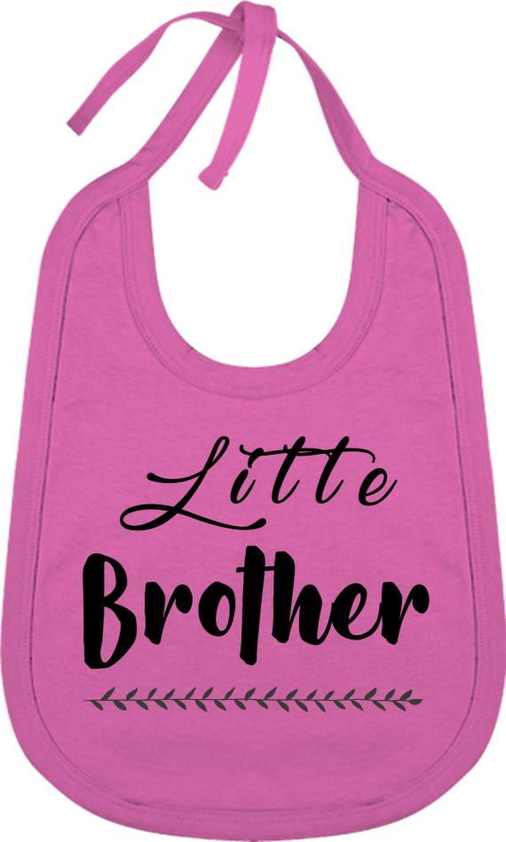 "little Brother" Cotton Baby Bib Gaia Spot - Bib (570x948), Png Download