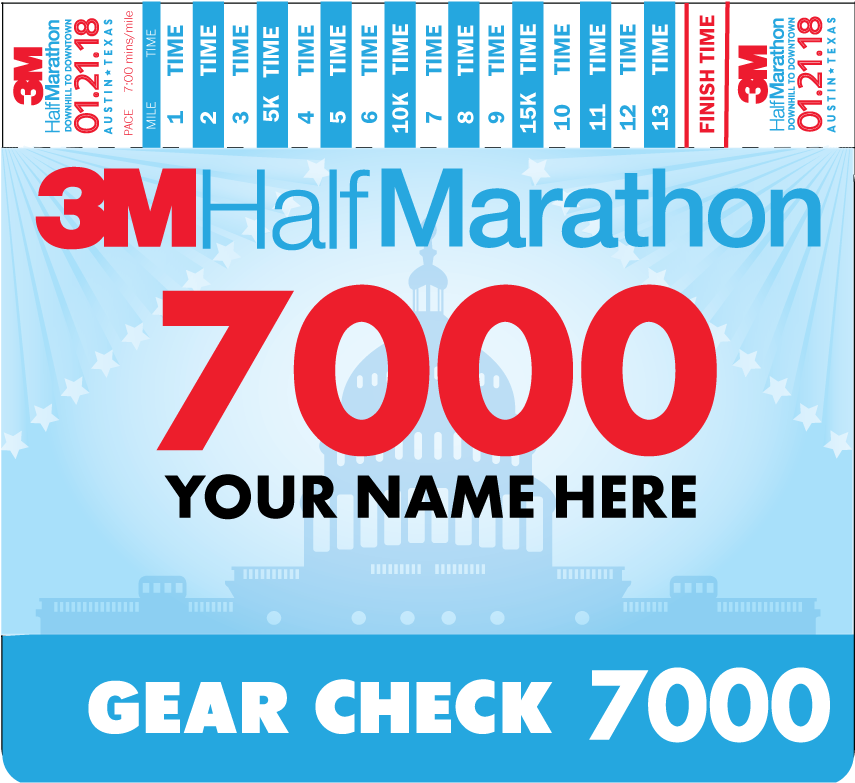 Bib For Social Mediafacebook - 3m Half Marathon (901x789), Png Download