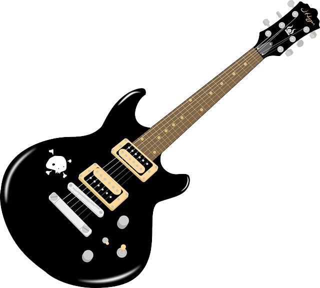 Clipart Info - Rock Guitar Clip Art (640x576), Png Download