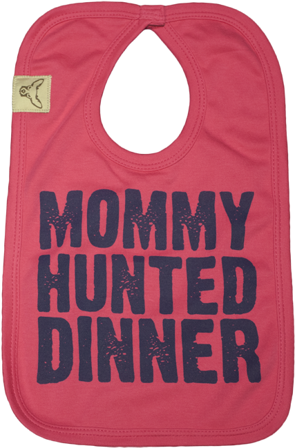 Girls Mommy Hunted Dinner™ Bib - Bib (720x749), Png Download