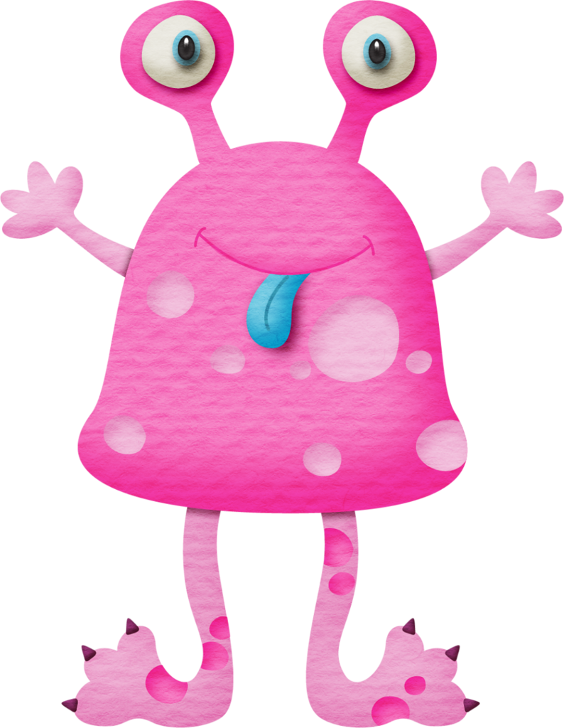 ○••°‿✿⁀monsters‿✿⁀°••○ - Pink Monster Clipart (794x1024), Png Download