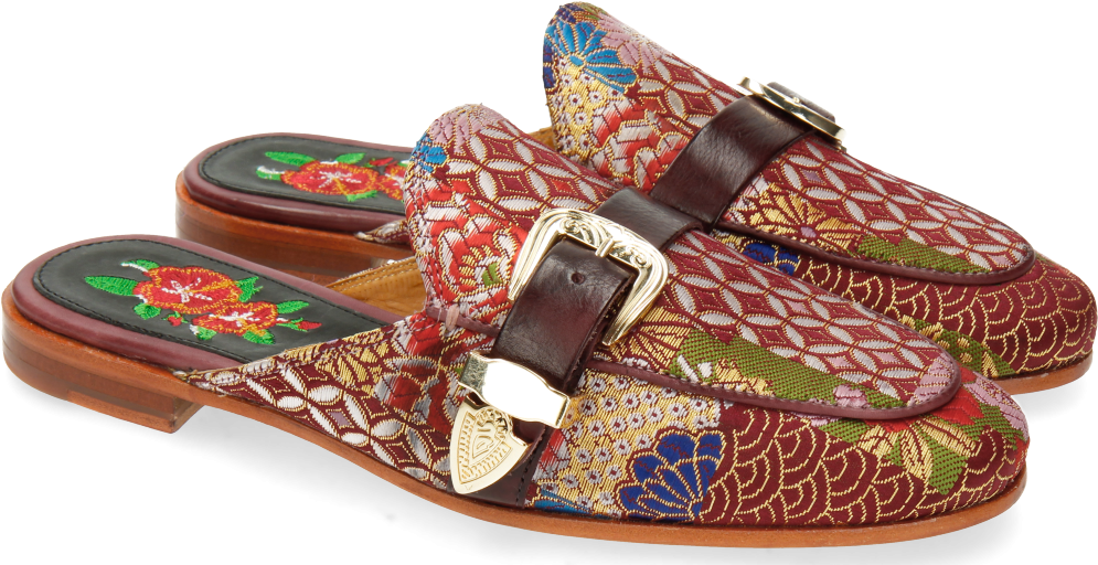 Mules Scarlett 13 Textile Glory Plum - Textile (1024x1024), Png Download
