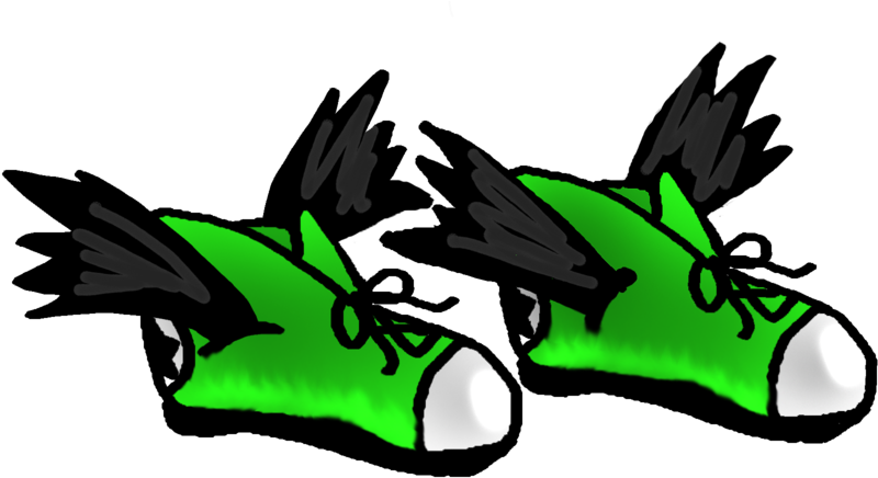 02 Clues Within Text - Flying Shoes Png (900x600), Png Download