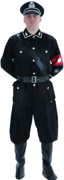 Adult German Gestapo Officer Costume - Gestapo Outfit (366x580), Png Download
