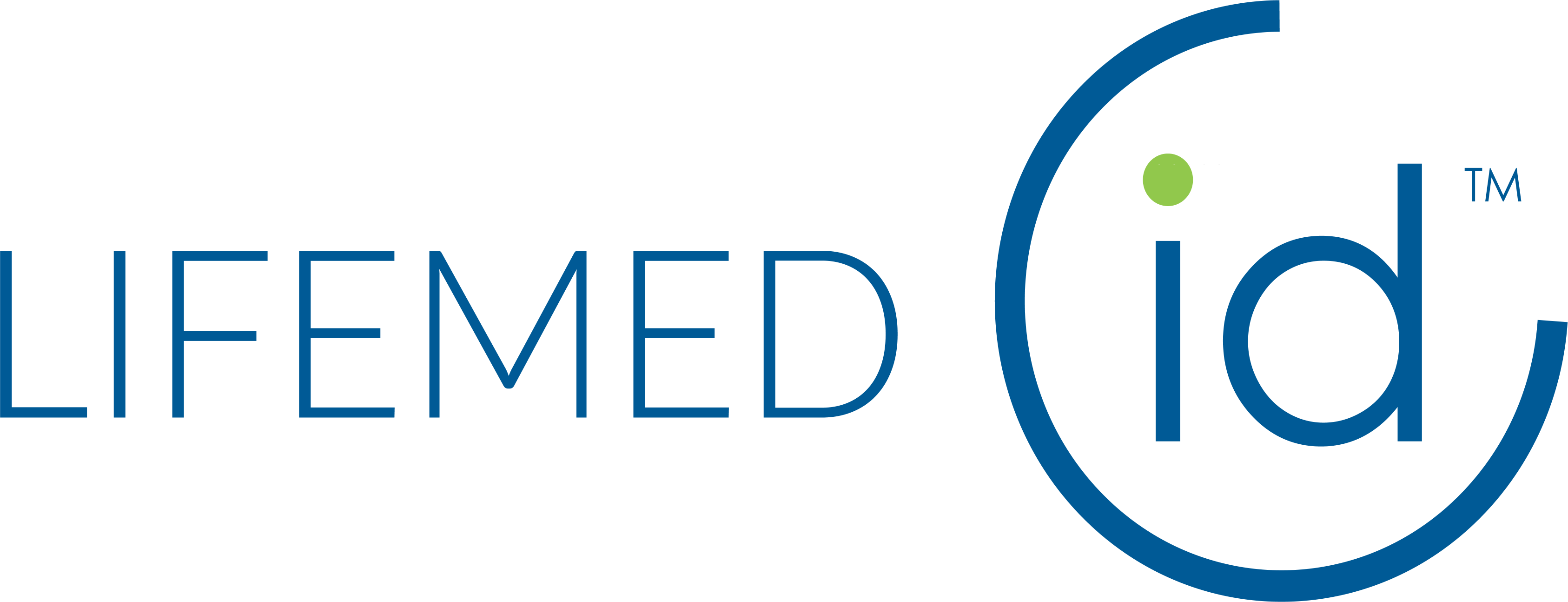Lifemed Id, Inc - Circle (3373x1294), Png Download