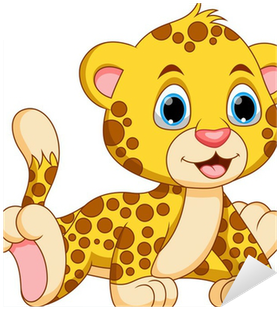 Cartoon Cheetah Giving (400x400), Png Download