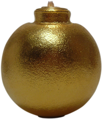 Gold Grenade Oil Lamps (1000x667), Png Download