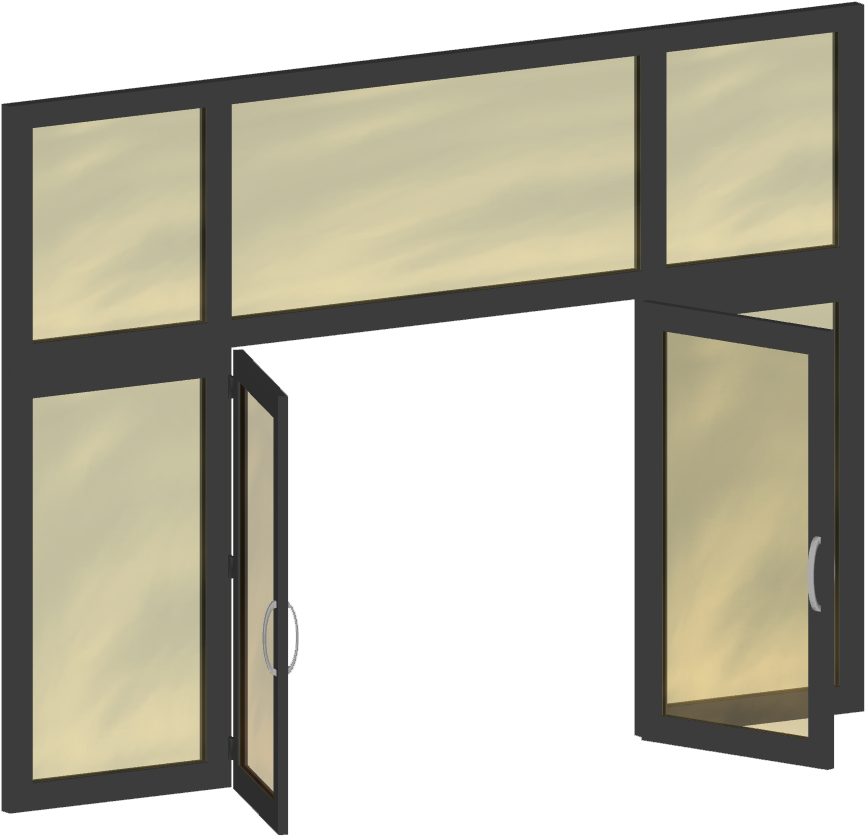 Double Door Panel D - Daylighting (864x864), Png Download