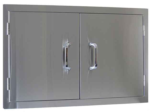 Stainless Steel Double Storage Door - Beefeater 23150 Double Access Door, Gray (800x500), Png Download