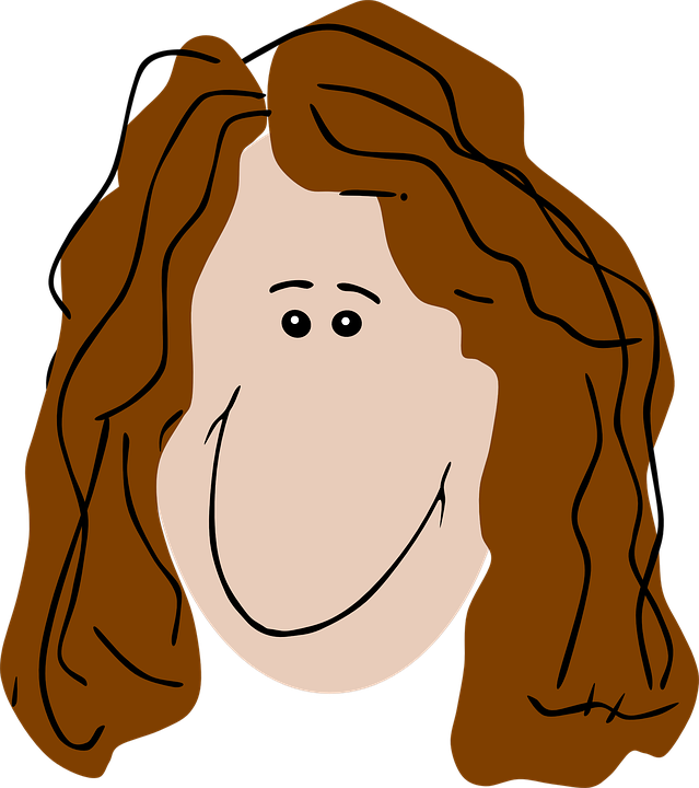 Download Brown Hair Clipart Woman Head Pencil And In Color Brown - Cartoon  Characters With Brown Curly Hair PNG Image with No Background - PNGkey.com