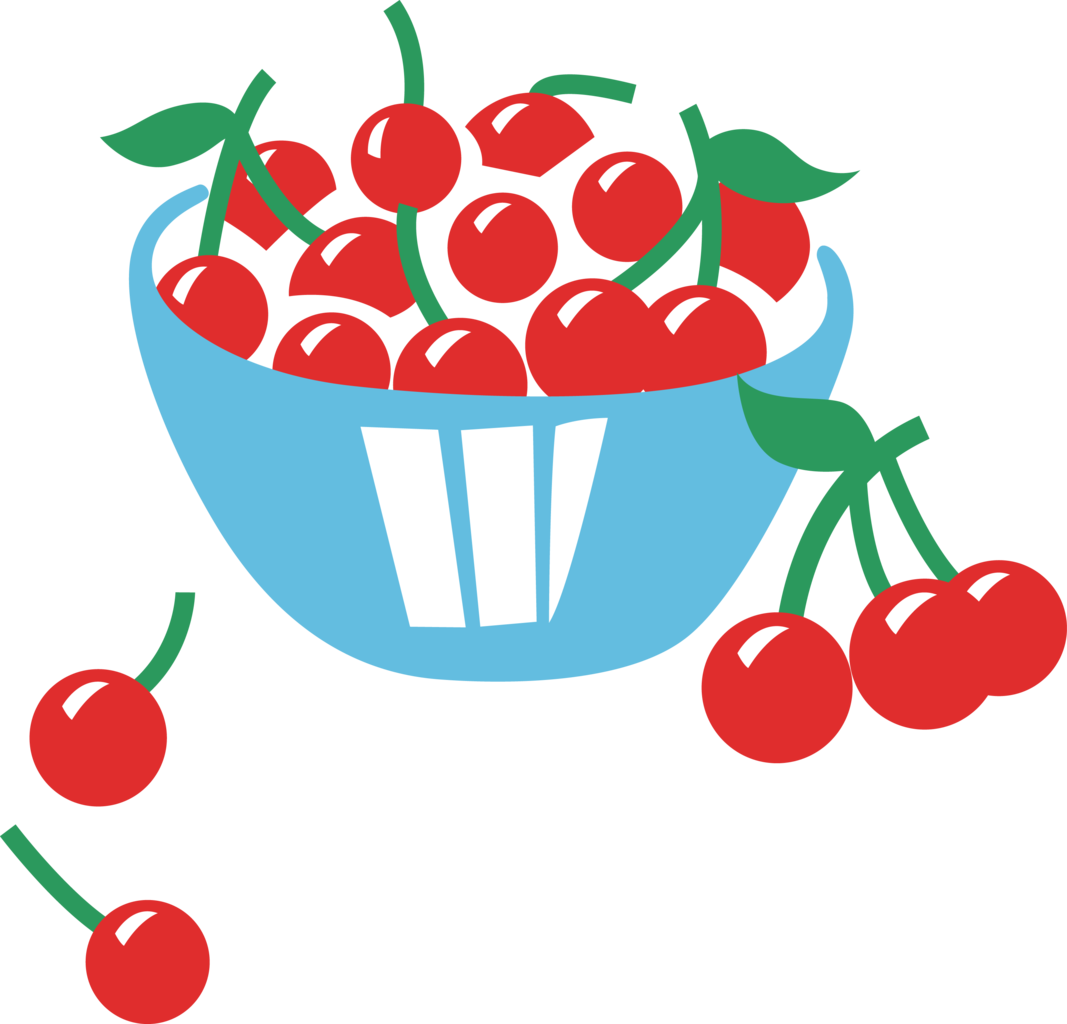 Cloudyglow, Cherry Treats, Cutie Mark, G1, No Pony, - Symbol (1067x1024), Png Download