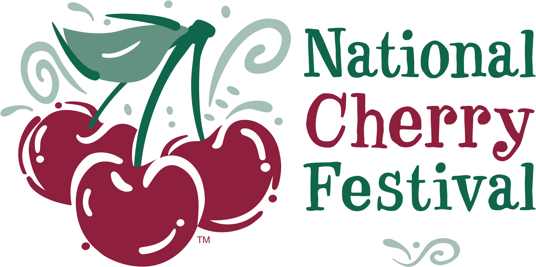 National Cherry Festival Logo Png Transparent - National Cherry Festival (2400x2400), Png Download