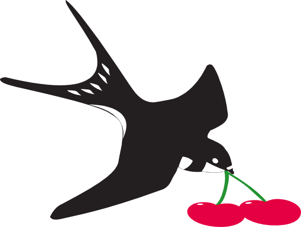 Clipart Animation Swallows (600x452), Png Download