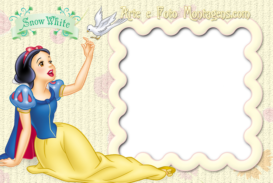 Branca De Neve - Montagem Branca De Neve Png (898x602), Png Download