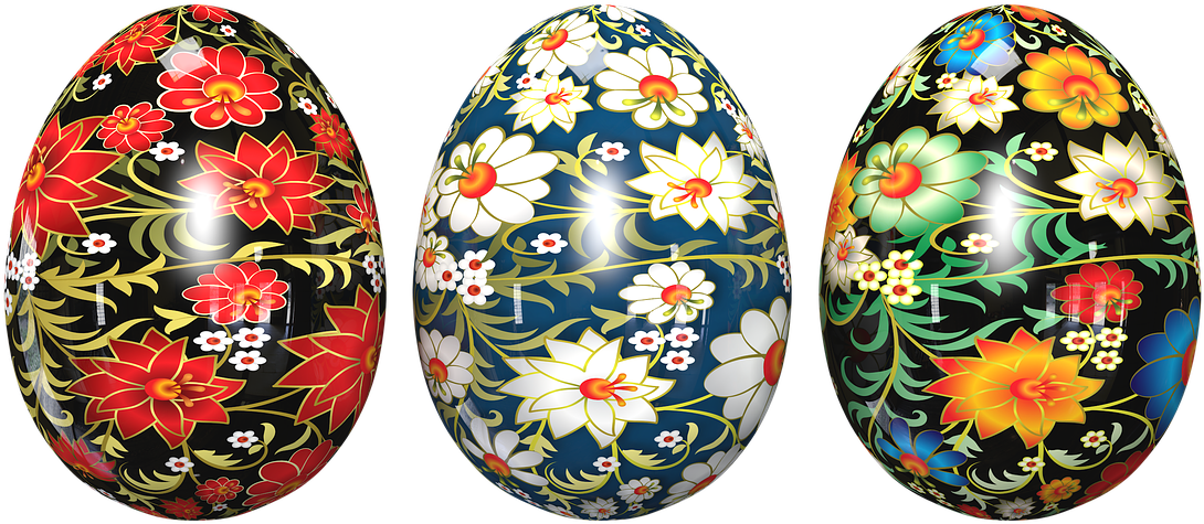 Easter Eggs,of Chickens,painted Eggs,transparent Background,free - Easter (1280x1280), Png Download