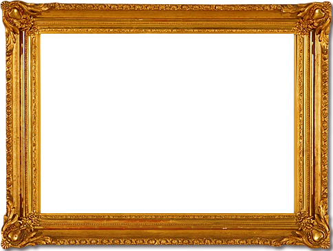 Png And Texturas - Golden Photo Frame Png (484x365), Png Download