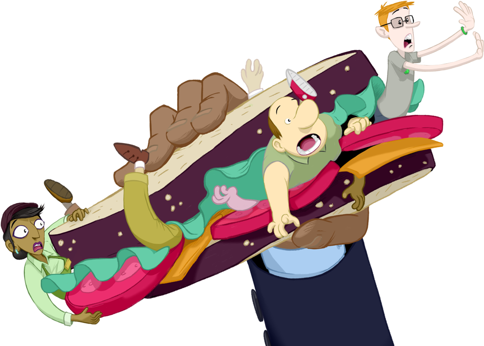 Donut Moreframes1 - Cartoon (1280x720), Png Download