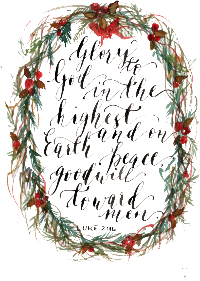 Christmas Card - Wreath (1000x1250), Png Download