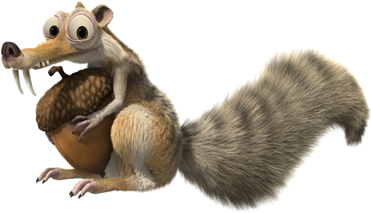 Ice Age Squirrel Glass Png Image - Ecureuil Age De Glace (1205x709), Png Download