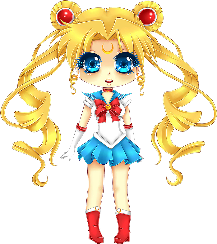 Sailor Moon Chibi Png - Png Sailor Moon Chibi (725x800), Png Download
