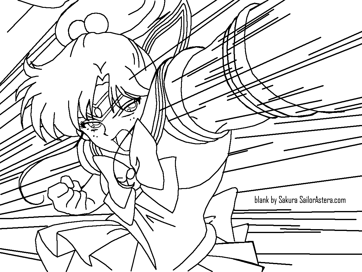 Drawing Sailor Moon 119 - Sailor Jupiter Coloring Page (1200x901), Png Download