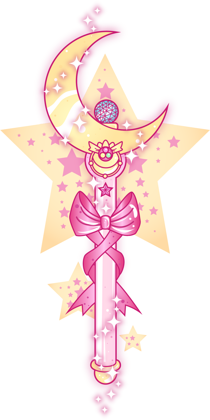 I'm Working On Another Drawing But Got A Bit Bored - Sailor Moon Cetro Lunar (895x1920), Png Download